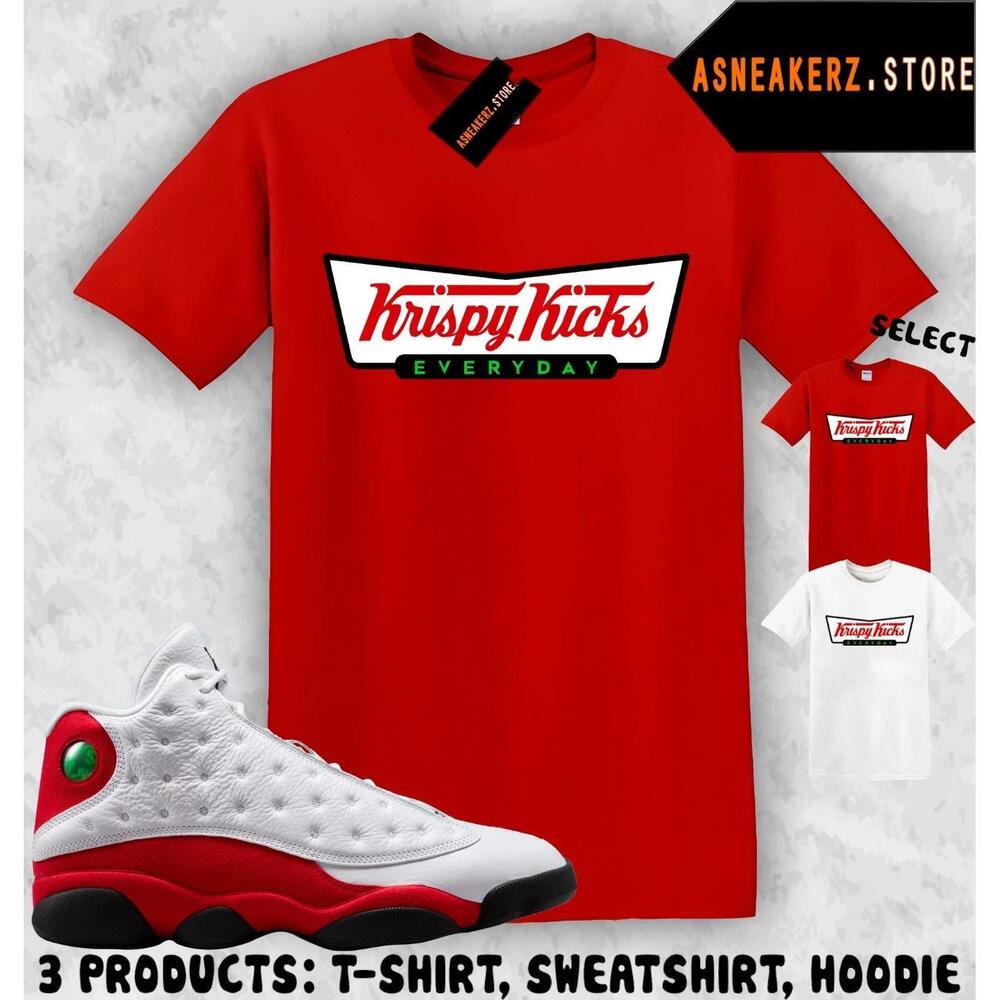 Tee Shirt Matching Aj 13 Chicago 2026 To Match Krispy Kicks T-Shirt